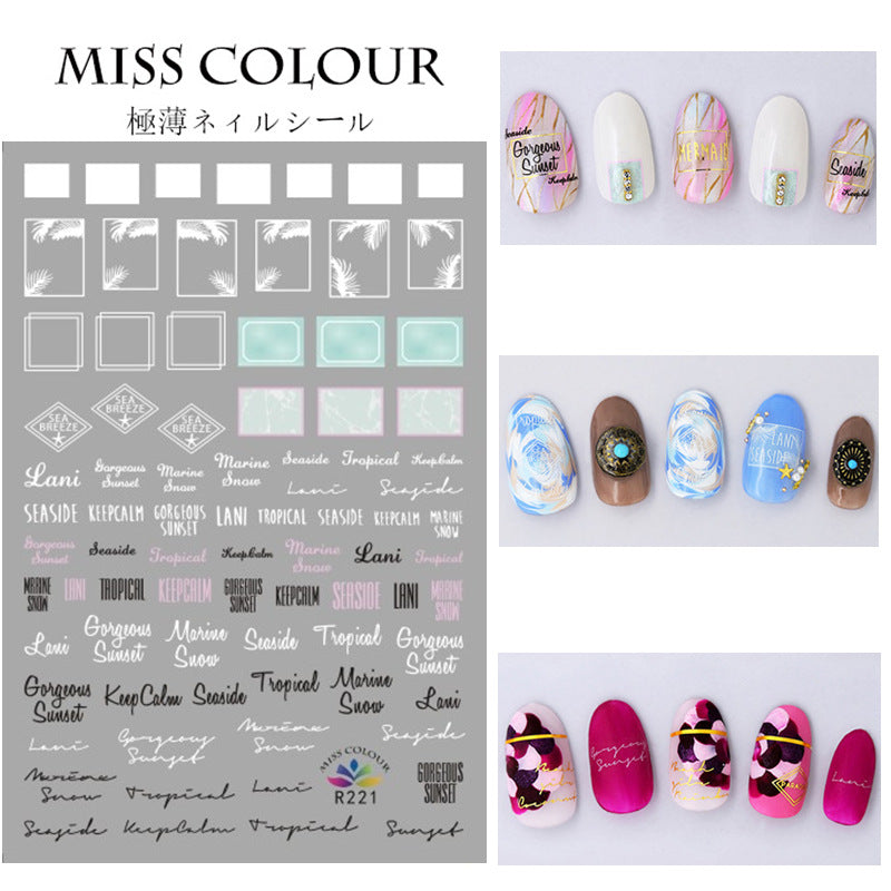 Miss Colour Nail Stickers MSS018