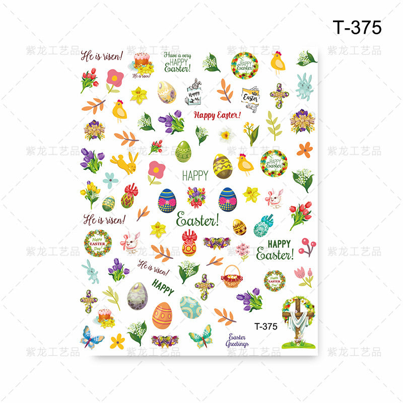 Easter Nail Stickers NSE025