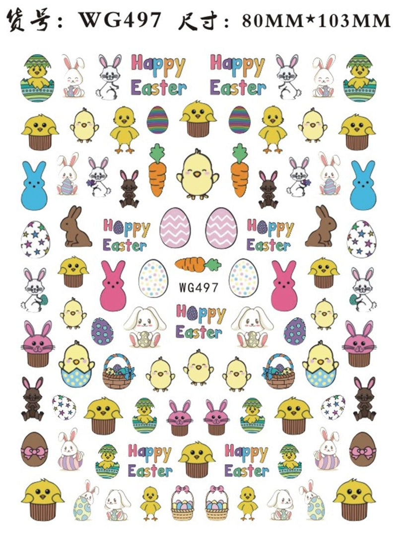 Easter Nail Stickers NSE019