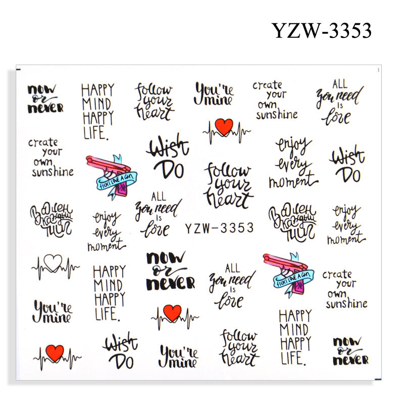 Nail Stickers YZW 020