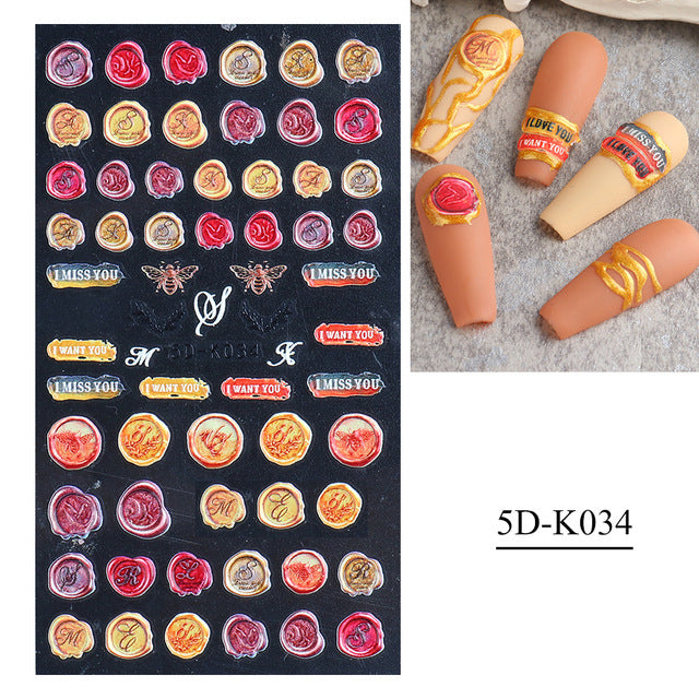 5D Nail Stickers  NSF011