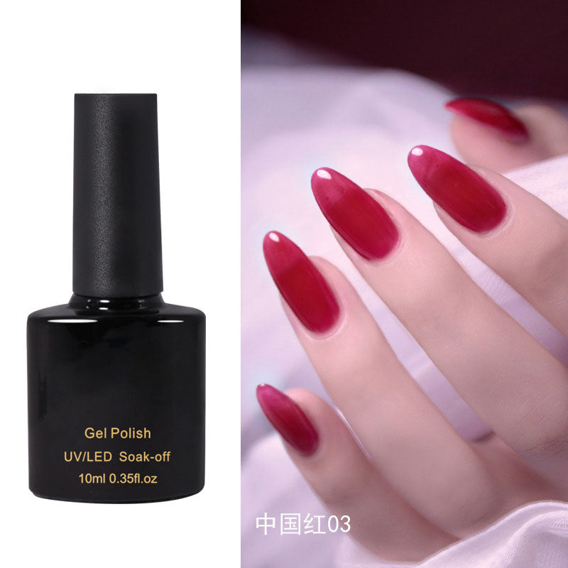 NGPF023 China Red Nail Polish Glue Popular Strawberry Nail Polish