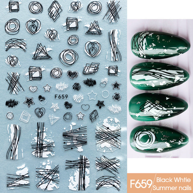 5D Nail Stickers  NSF018