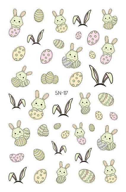 Easter Nail Stickers NSE012