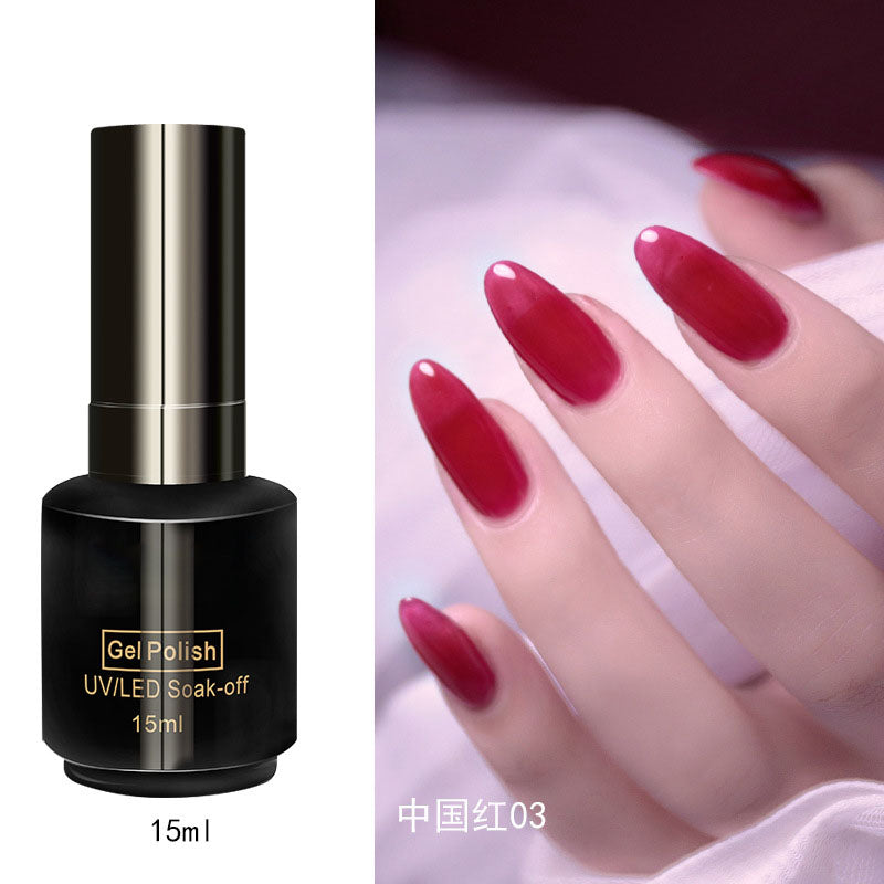 NGPF023 China Red Nail Polish Glue Popular Strawberry Nail Polish