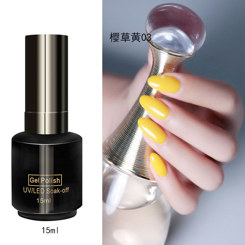 NGPF030 Yellow Nail Polish Glue Vibrant Yellow Vegetable Nail Polish Set