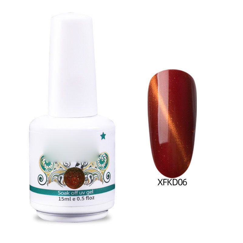 NGMB034 Colorful Starry Sky Chameleon Cat Eye Nail Polish