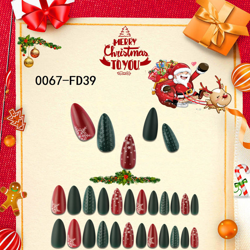 Christmas Press on Nail Tips CSNT006