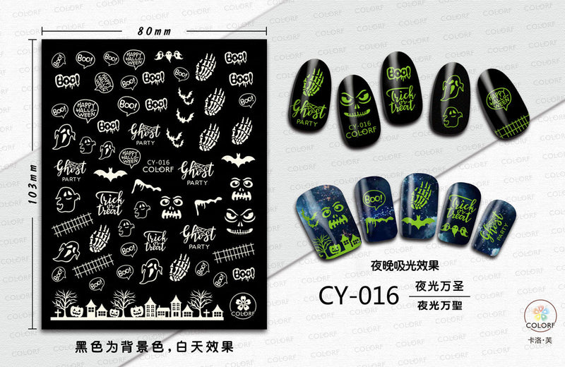 Halloween Nail Stickers YHLS001