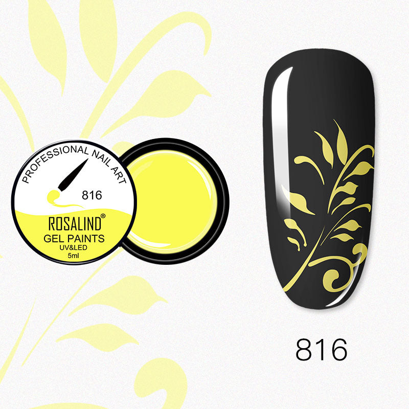 NGRO032 Nail Art Painted Glue 5ML Flower Painted Mini Carving Glue