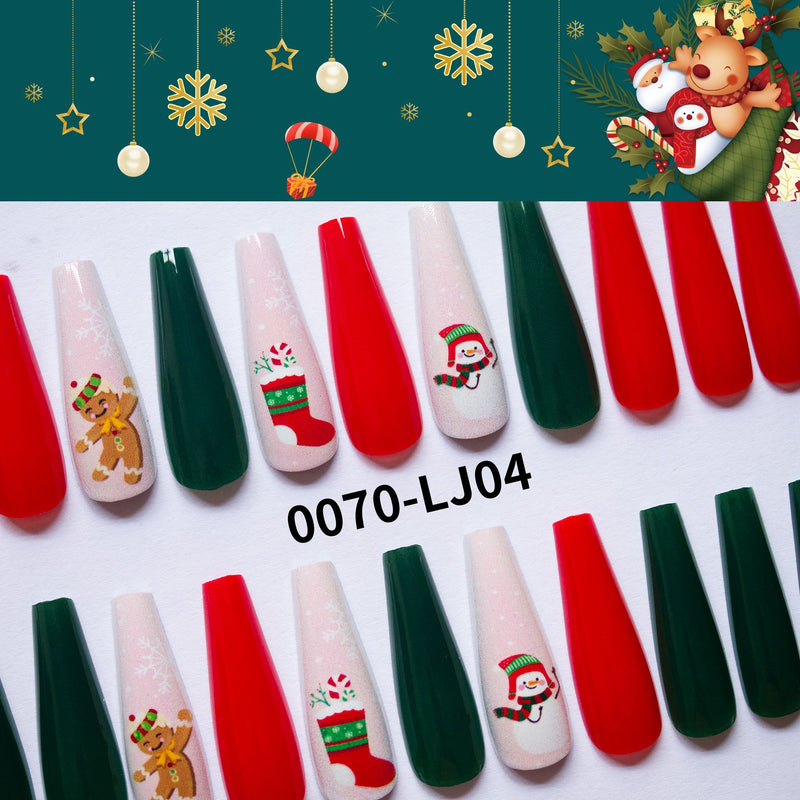 Christmas Press on Nail Tips CSNT001