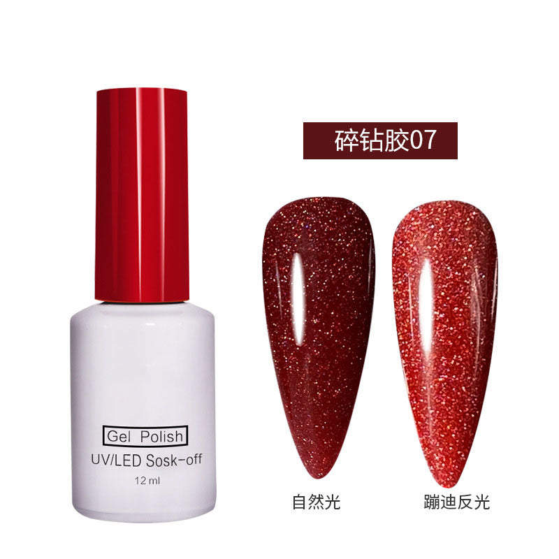 NGPF011 Laser Reflective Diamond Glue, Crystal Glue, Nail Glitter Glue Set