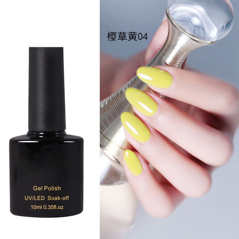 NGPF030 Yellow Nail Polish Glue Vibrant Yellow Vegetable Nail Polish Set