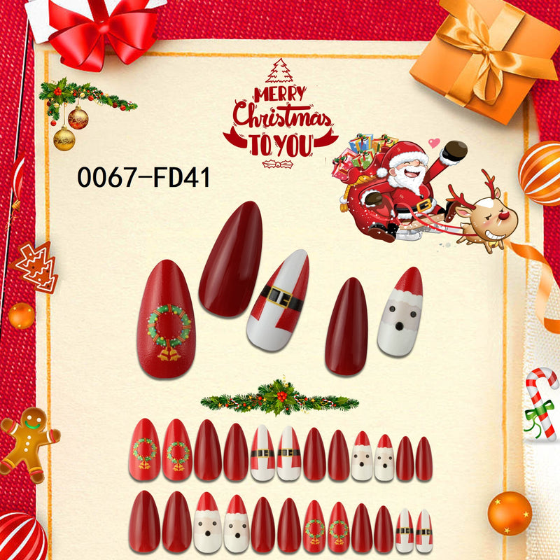 Christmas Press on Nail Tips CSNT006