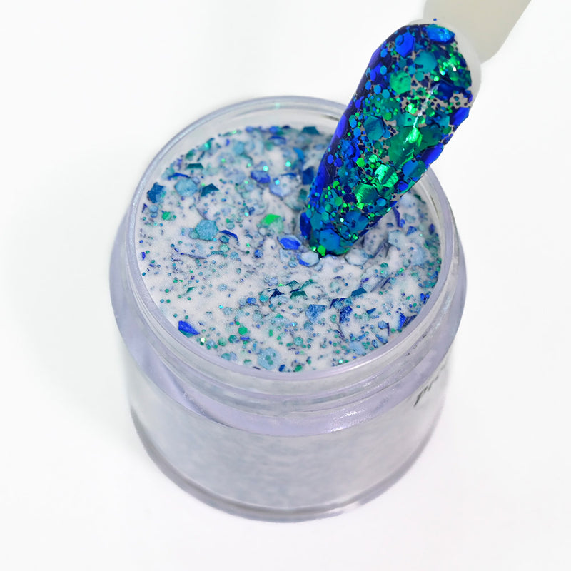 FOZ180 1oz/Bottle Korean Big Sequins Acrylictips Build Powder Professional Chunky Glitter Acrylic Powder Chameleon Flashing Acrylics 11