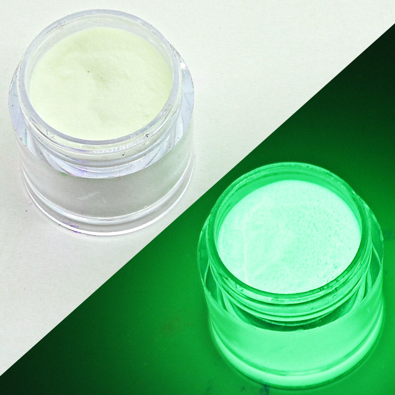 FA121 12colors Acrylictips Build Powder Glow in the Dark 3in1 Dipping Acrylic Powder Flashing Luminous Pigment Nail Glowing Acrylic 10