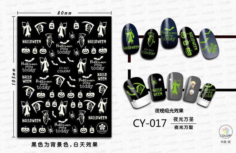 Halloween Nail Stickers YHLS001