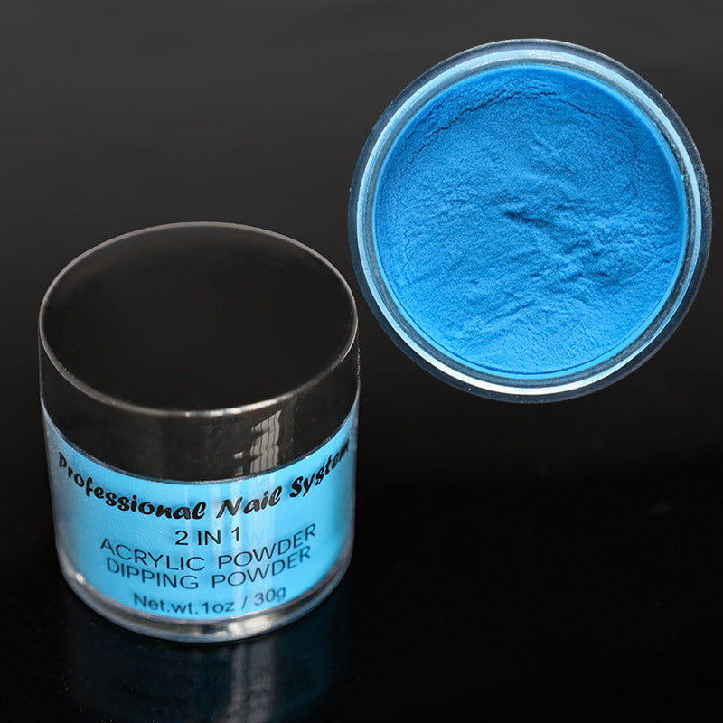 FOZ087 1 oz 28g Rainbow Neon Acrylic Powder Bright Color in Dim Light Dipping Dust Profession Build Nail Extend Sculpture Acrylic 3in 1