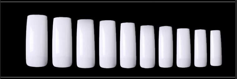 TD44 500pcs/bag With Korean Packaging Half False Nail Tips Natural Clear White French False Tip 10 Size False Tip Extension Nail Tip