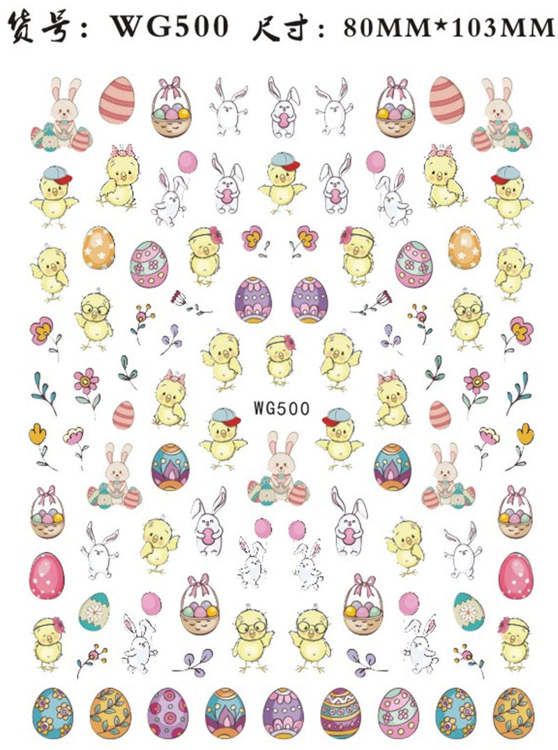 Easter Nail Stickers NSE019