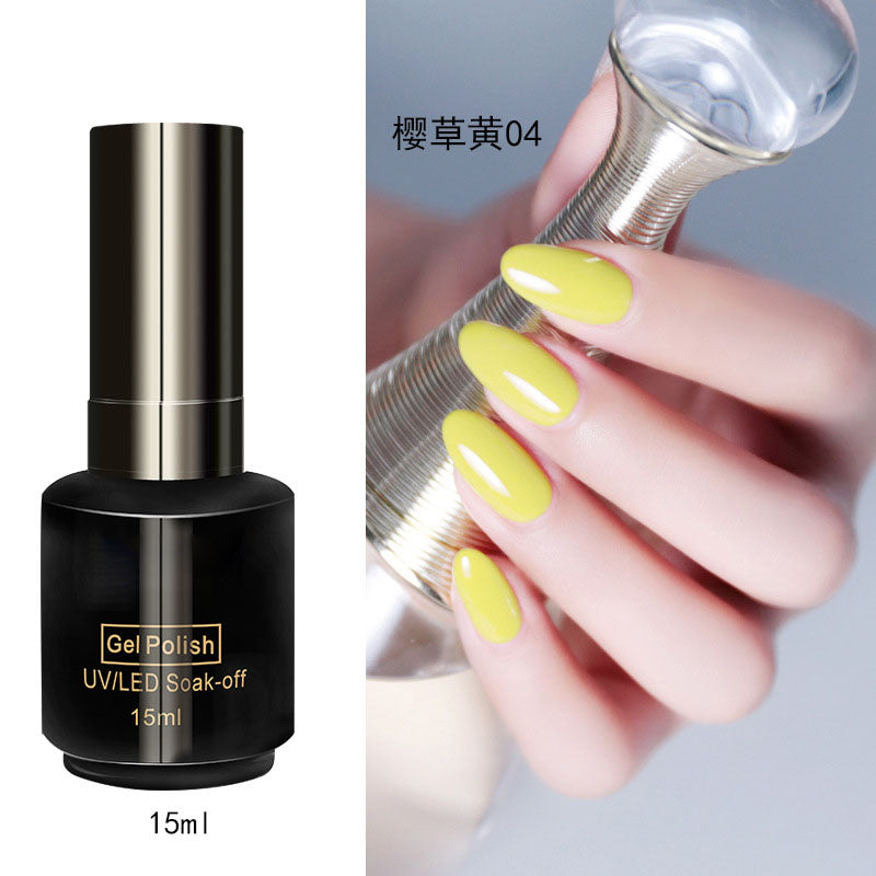 NGPF030 Yellow Nail Polish Glue Vibrant Yellow Vegetable Nail Polish Set