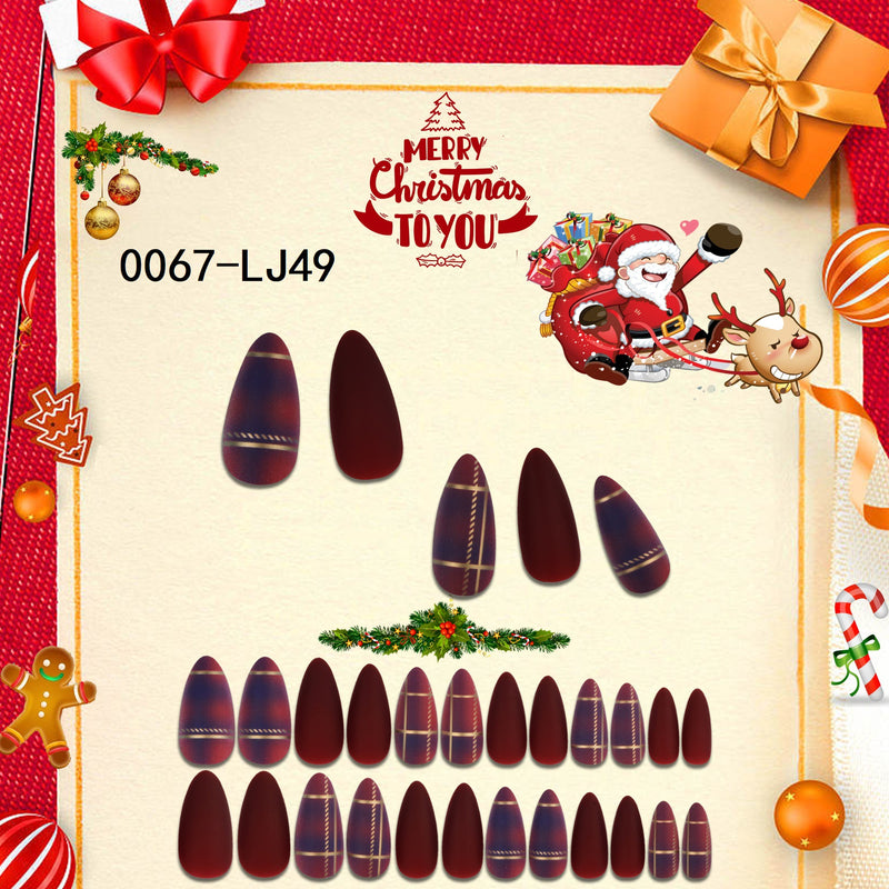 Christmas Press on Nail Tips CSNT006