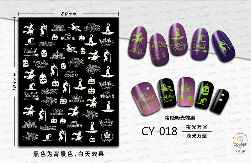 Halloween Nail Stickers YHLS001