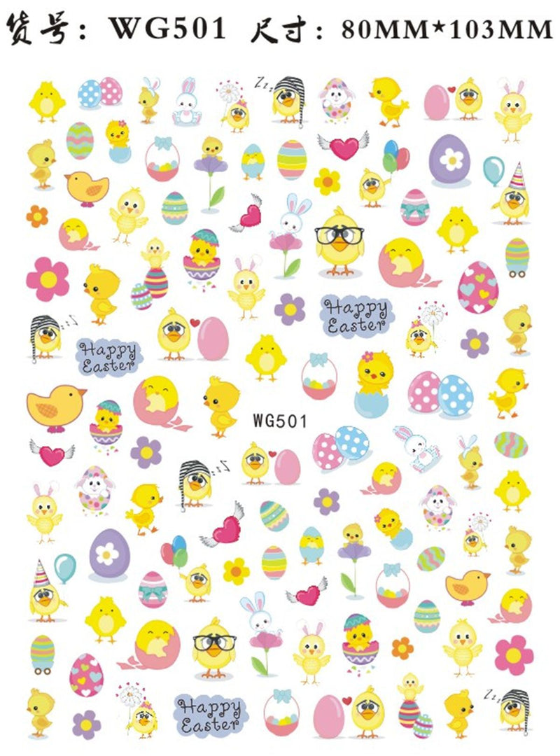 Easter Nail Stickers NSE019