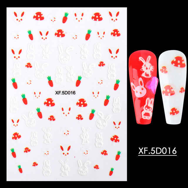 5D Nail Stickers  NSF012