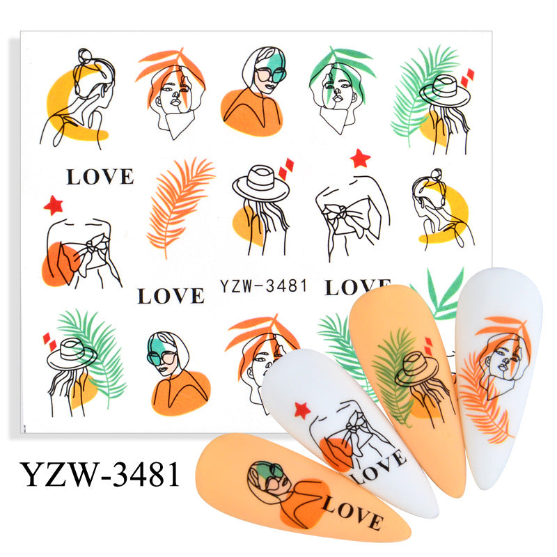 Nail Stickers YZW 016