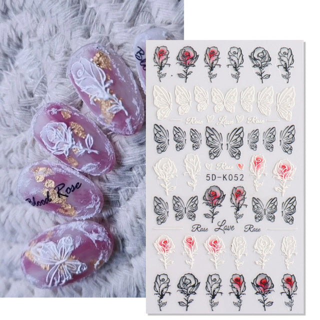 5D Nail Stickers  NSF013