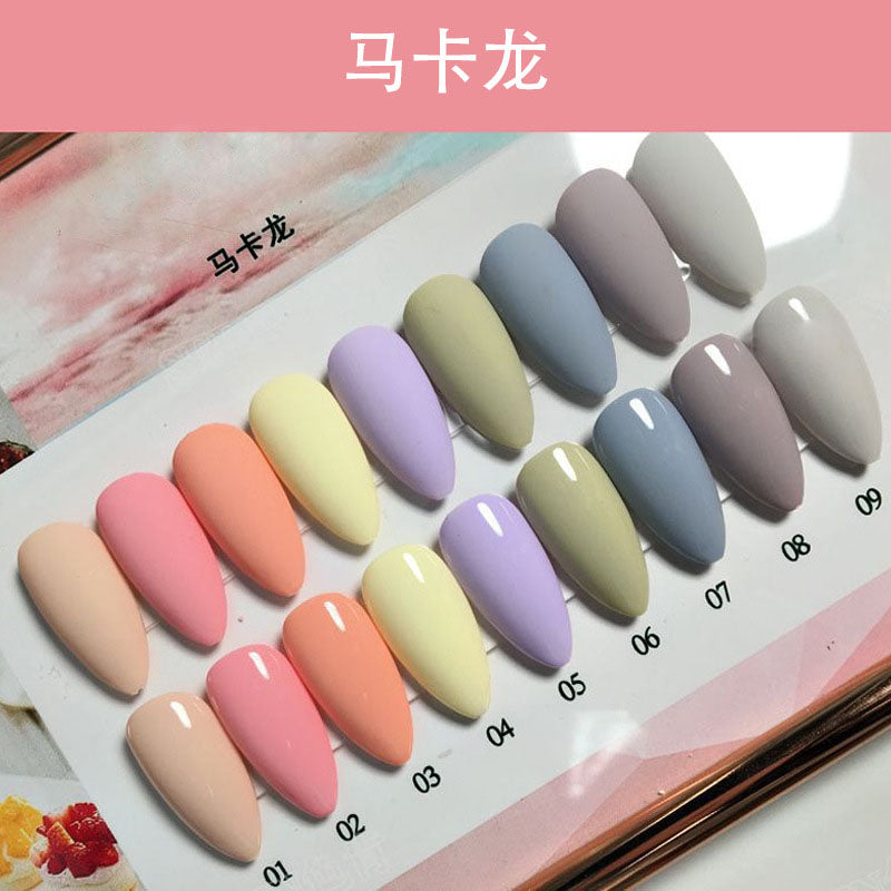 NGPF012 Ice Penetration Jade Nail Glue Japanese Dirty Color Nail Polish Glue Set