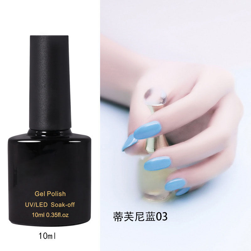 NGPF027 Tiffany blue nail glue, Morandi color nail polish set