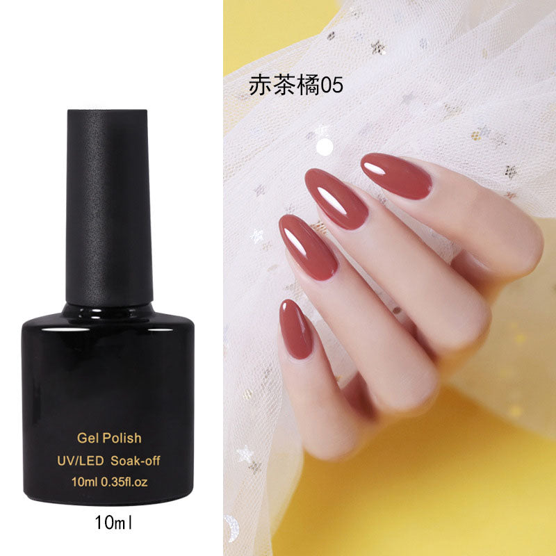 NGPF029 Red Tea Orange Series 6 Color Nail Polish Glue Orange Dirty Orange Earth Orange Phototherapy Glue