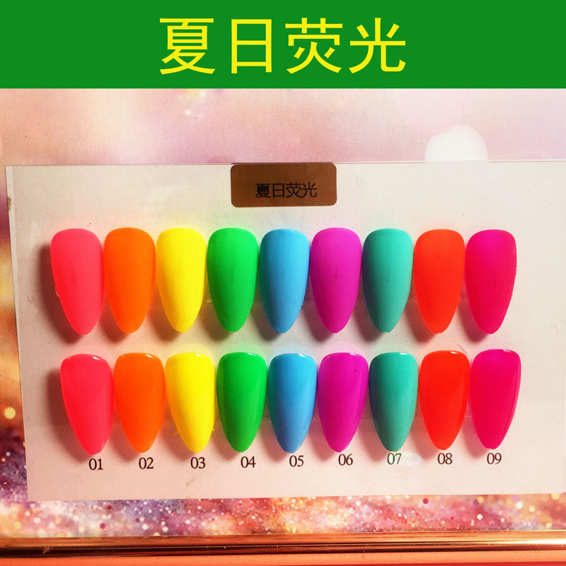 NGPF012 Ice Penetration Jade Nail Glue Japanese Dirty Color Nail Polish Glue Set