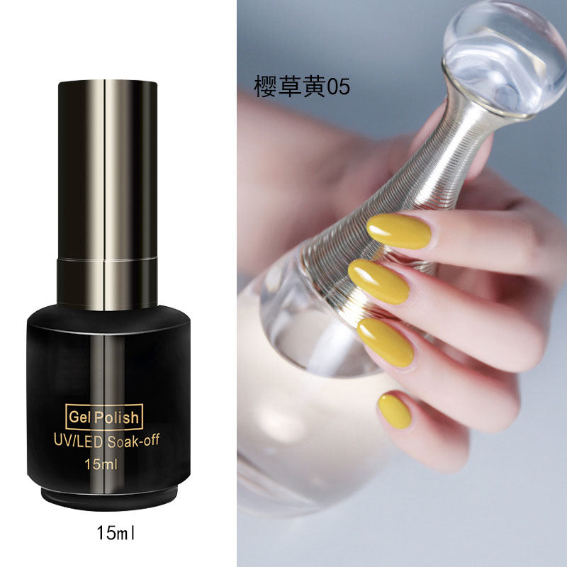 NGPF030 Yellow Nail Polish Glue Vibrant Yellow Vegetable Nail Polish Set