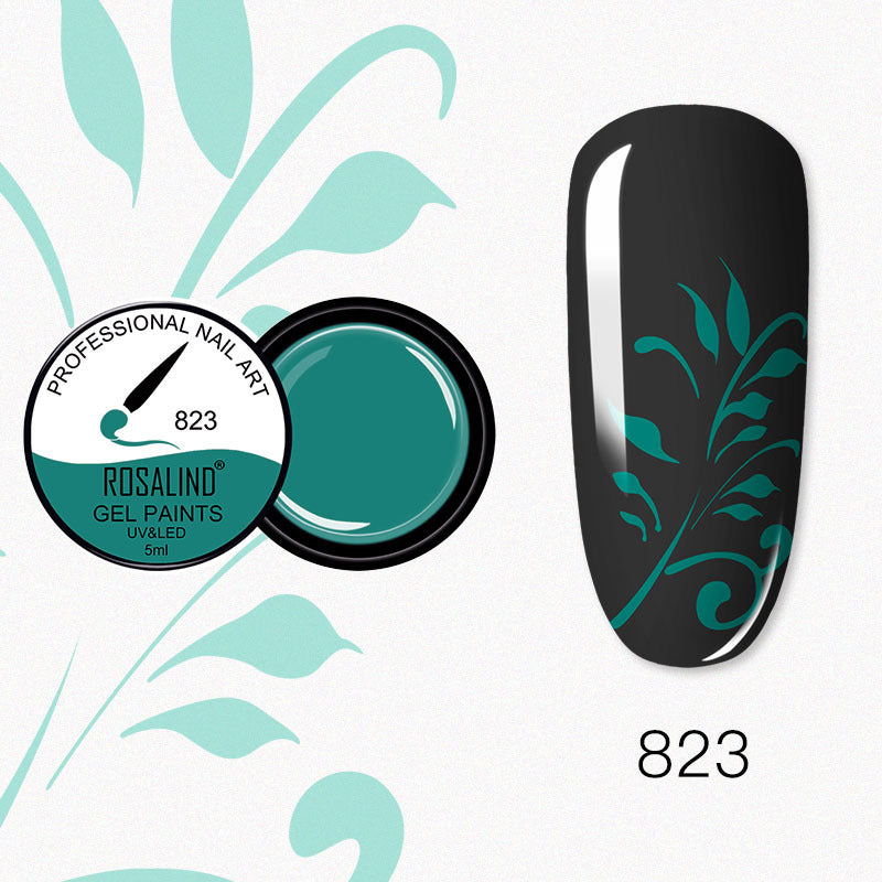 NGRO032 Nail Art Painted Glue 5ML Flower Painted Mini Carving Glue