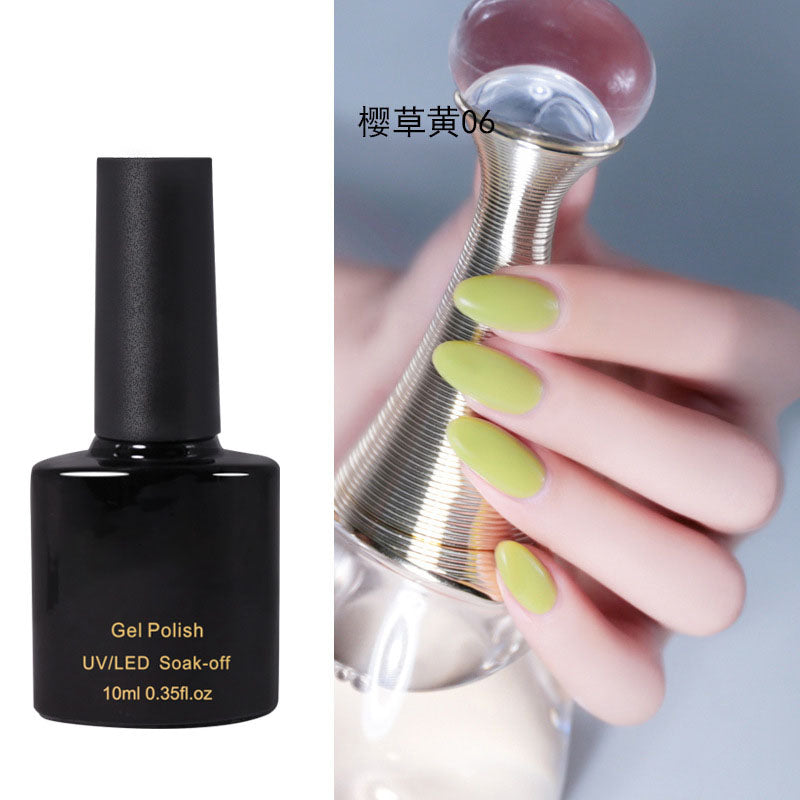 NGPF030 Yellow Nail Polish Glue Vibrant Yellow Vegetable Nail Polish Set