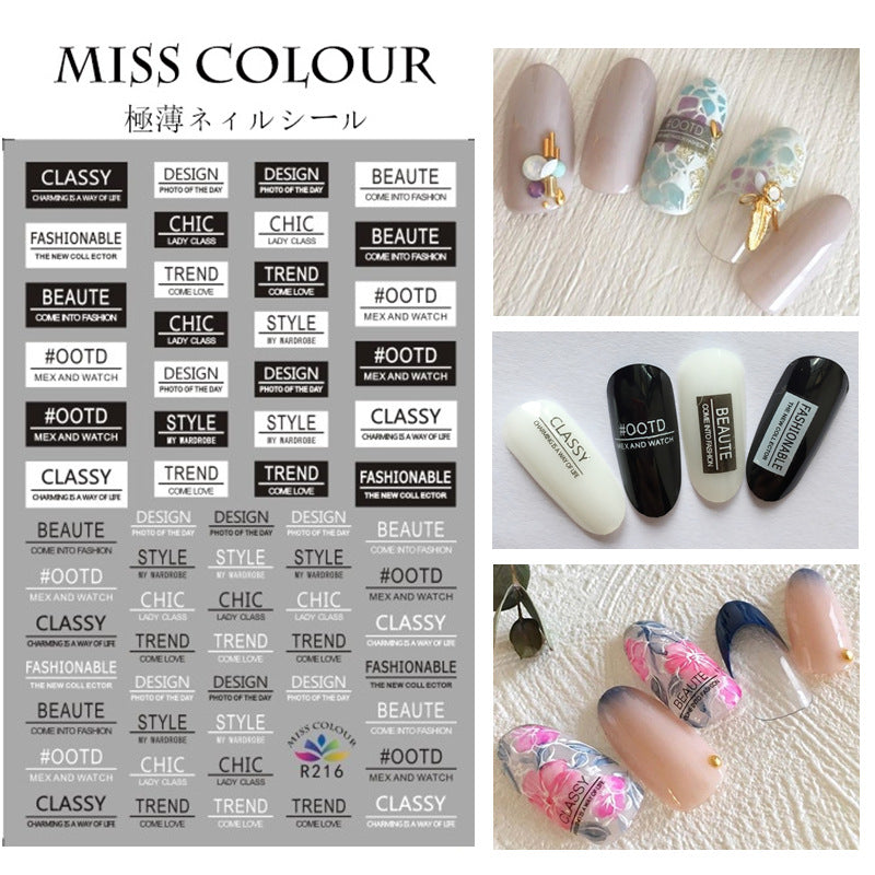 Miss Colour Nail Stickers MSS018