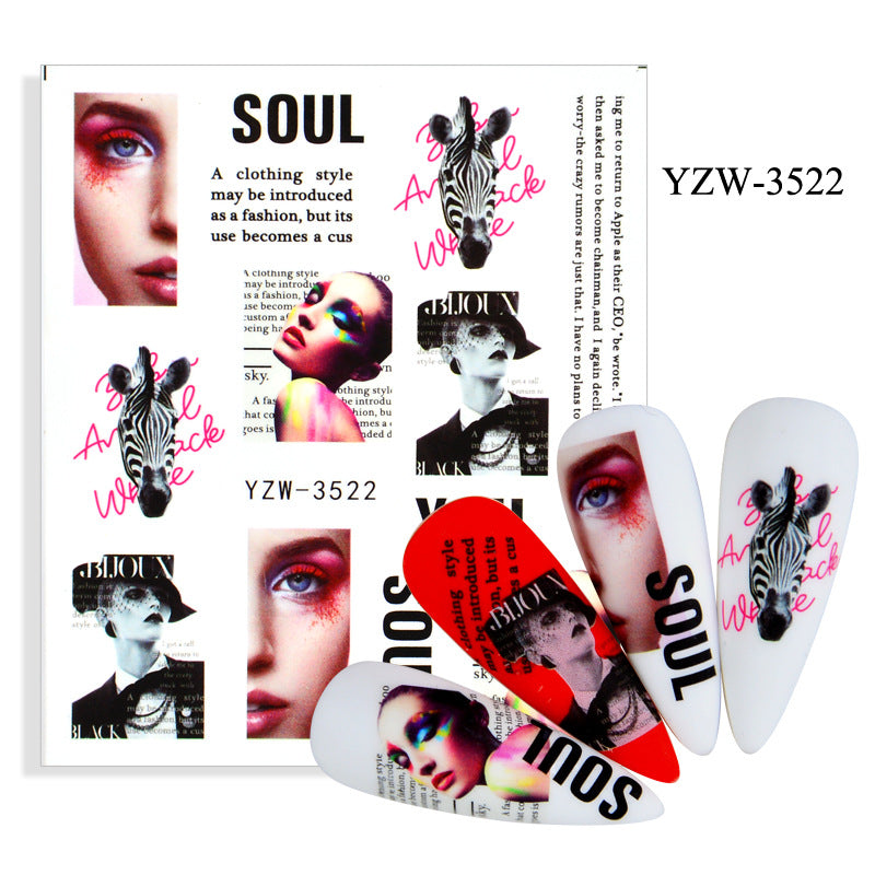 Nail Stickers YZW 017