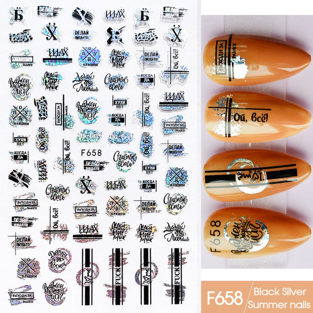 5D Nail Stickers  NSF018