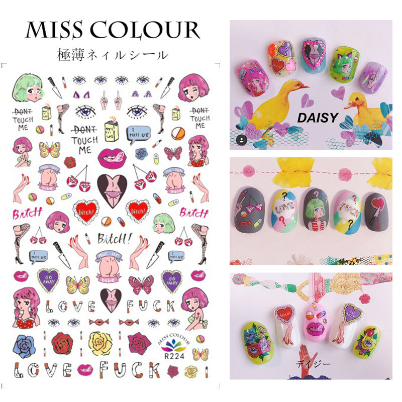 Miss Colour Nail Stickers MSS018