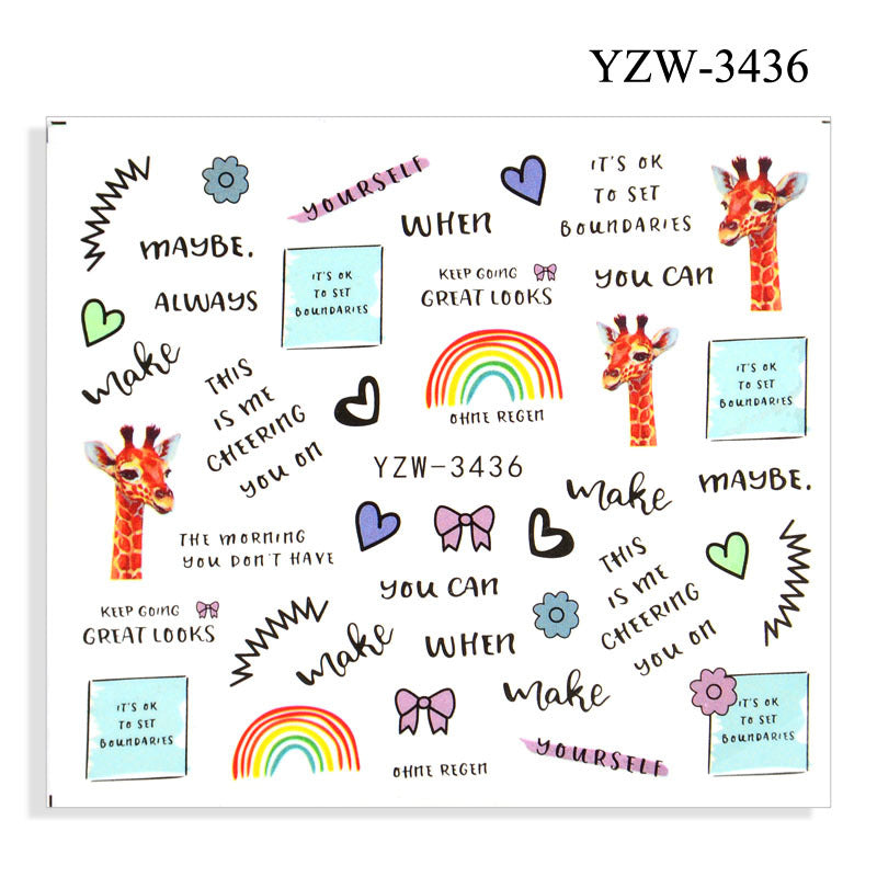 Nail Stickers YZW 019