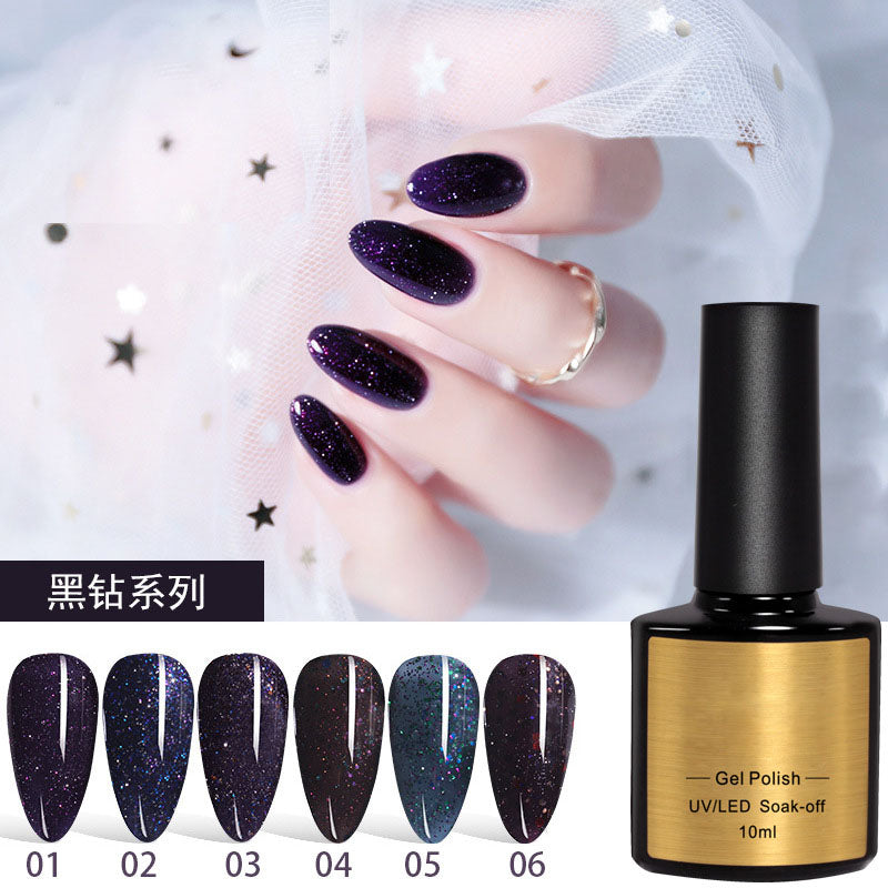 NGPF037 new red cat eye, 9d universal nail glue, moonlight transparent, aurora smoothie nail polish set