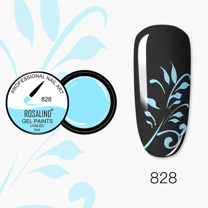 NGRO032 Nail Art Painted Glue 5ML Flower Painted Mini Carving Glue