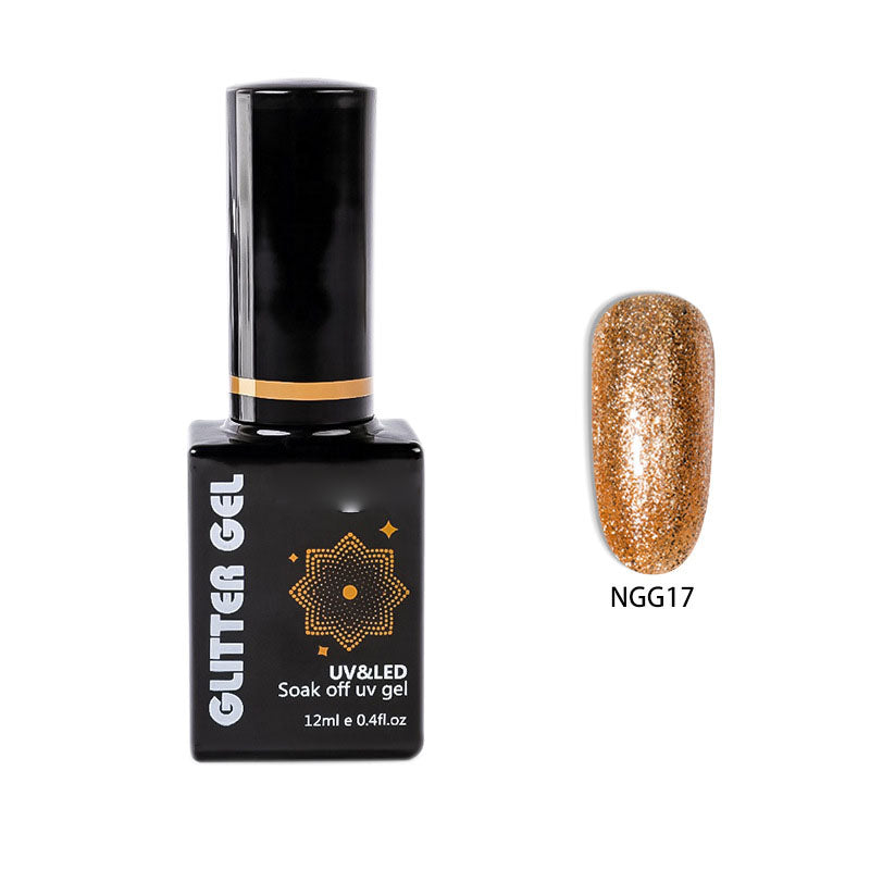 NGMB022 Flash Platinum Glue, Nail Art Sequins, Natural Resin Nail Polish Glue