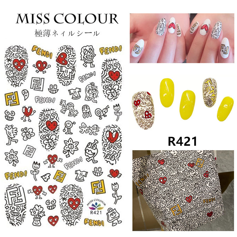 Miss Colour Nail Stickers MSS003