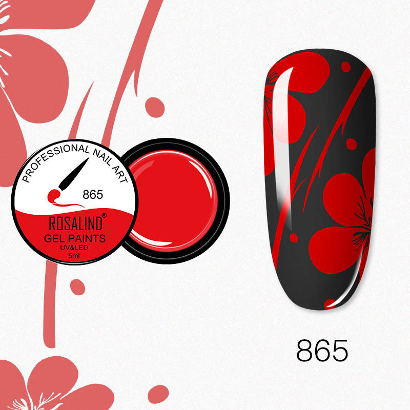 NGRO032 Nail Art Painted Glue 5ML Flower Painted Mini Carving Glue