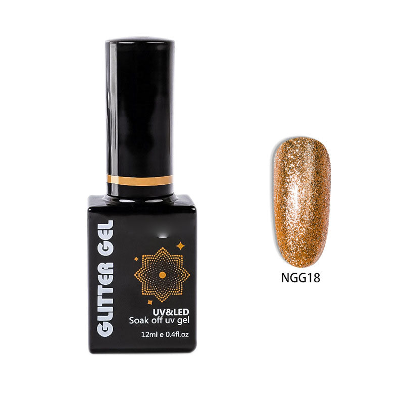 NGMB022 Flash Platinum Glue, Nail Art Sequins, Natural Resin Nail Polish Glue