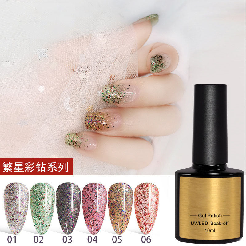 NGPF037 new red cat eye, 9d universal nail glue, moonlight transparent, aurora smoothie nail polish set